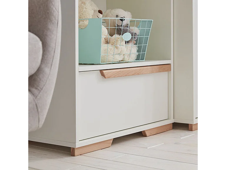 Pinio Snap bookcase White and wood
