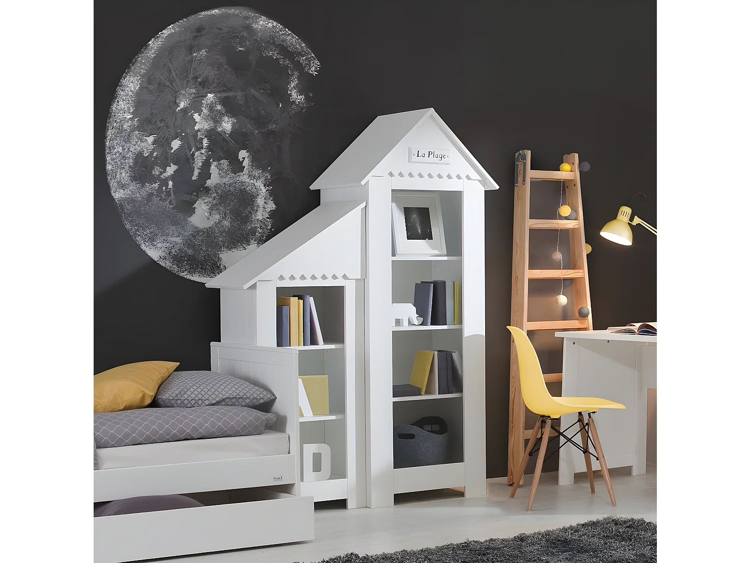 Bibliothèque Marsylia MDF Blanc