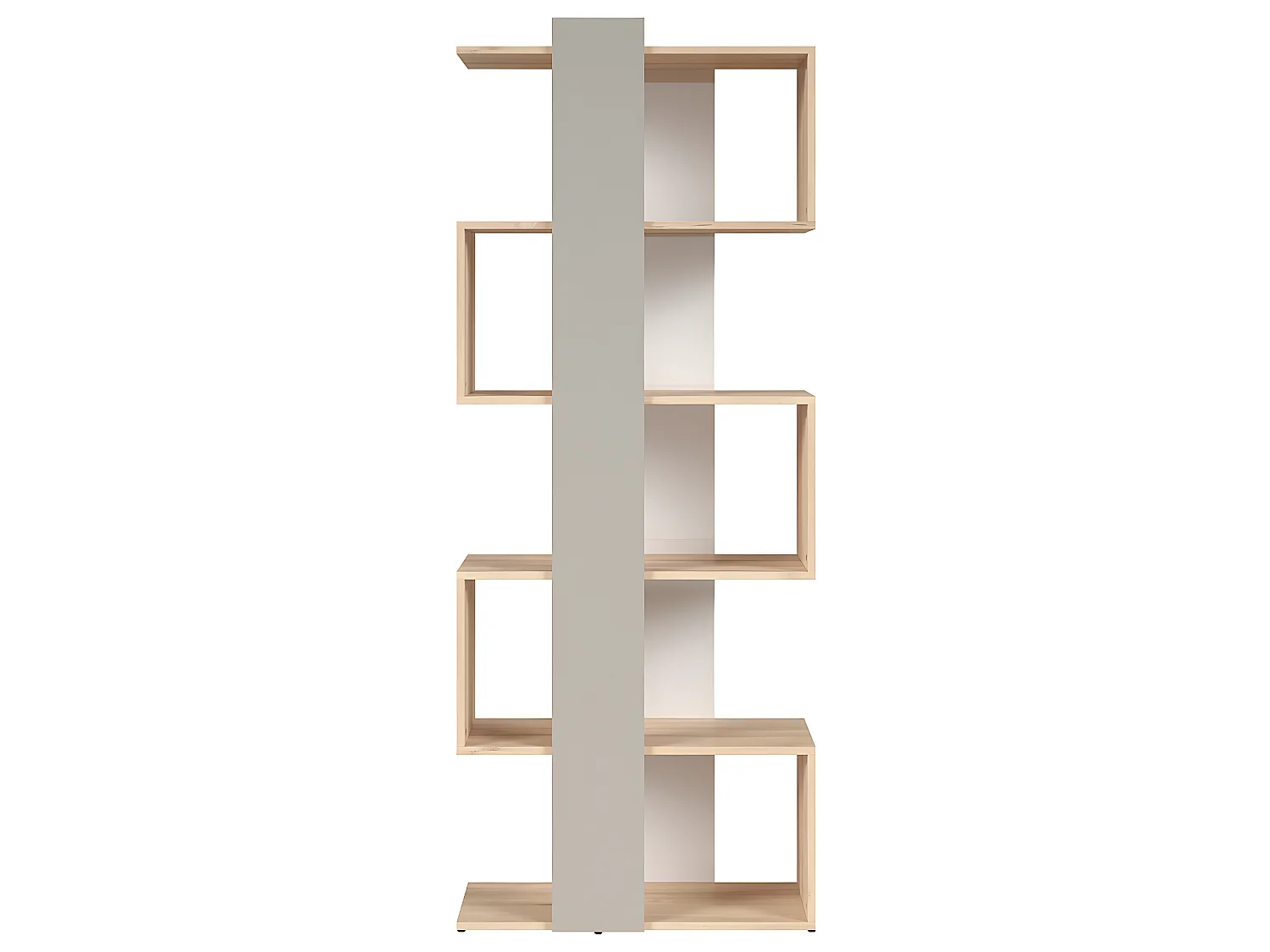 Bibliothèque gauche Stella Bois et Gris