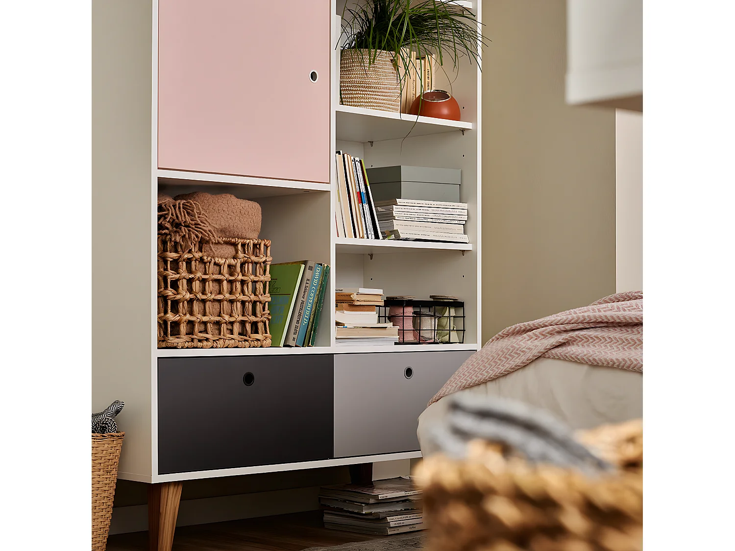 Bibliothèque Concept Rouge