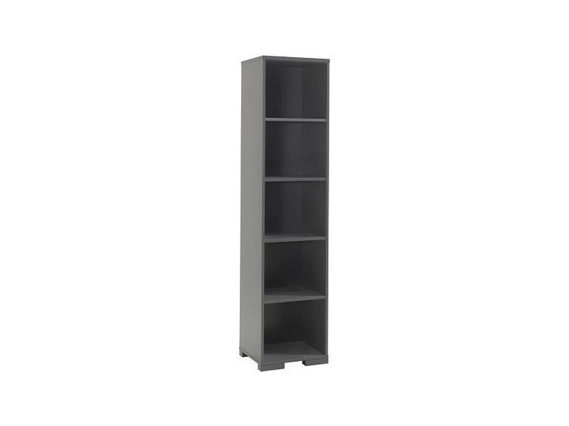 Étagère Bibliothèque 5 Niveaux "London" 195cm Gris Anthracite