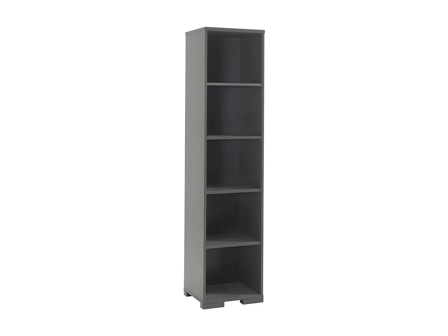 Étagère Bibliothèque 5 Niveaux "London" 195cm Gris Anthracite