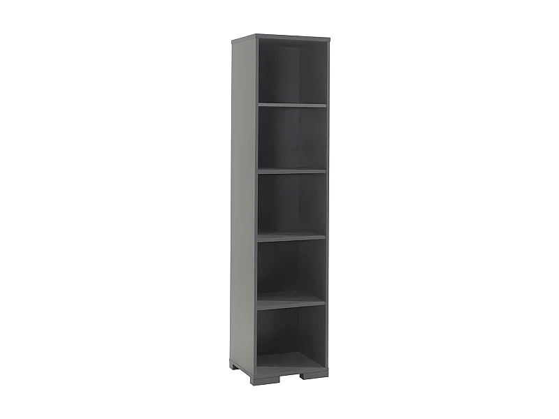 Étagère Bibliothèque 5 Niveaux "London" 195cm Gris Anthracite