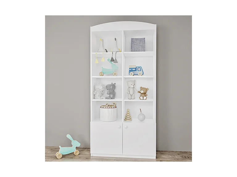 Bibliothèque 2 portes Babydream - Blanc