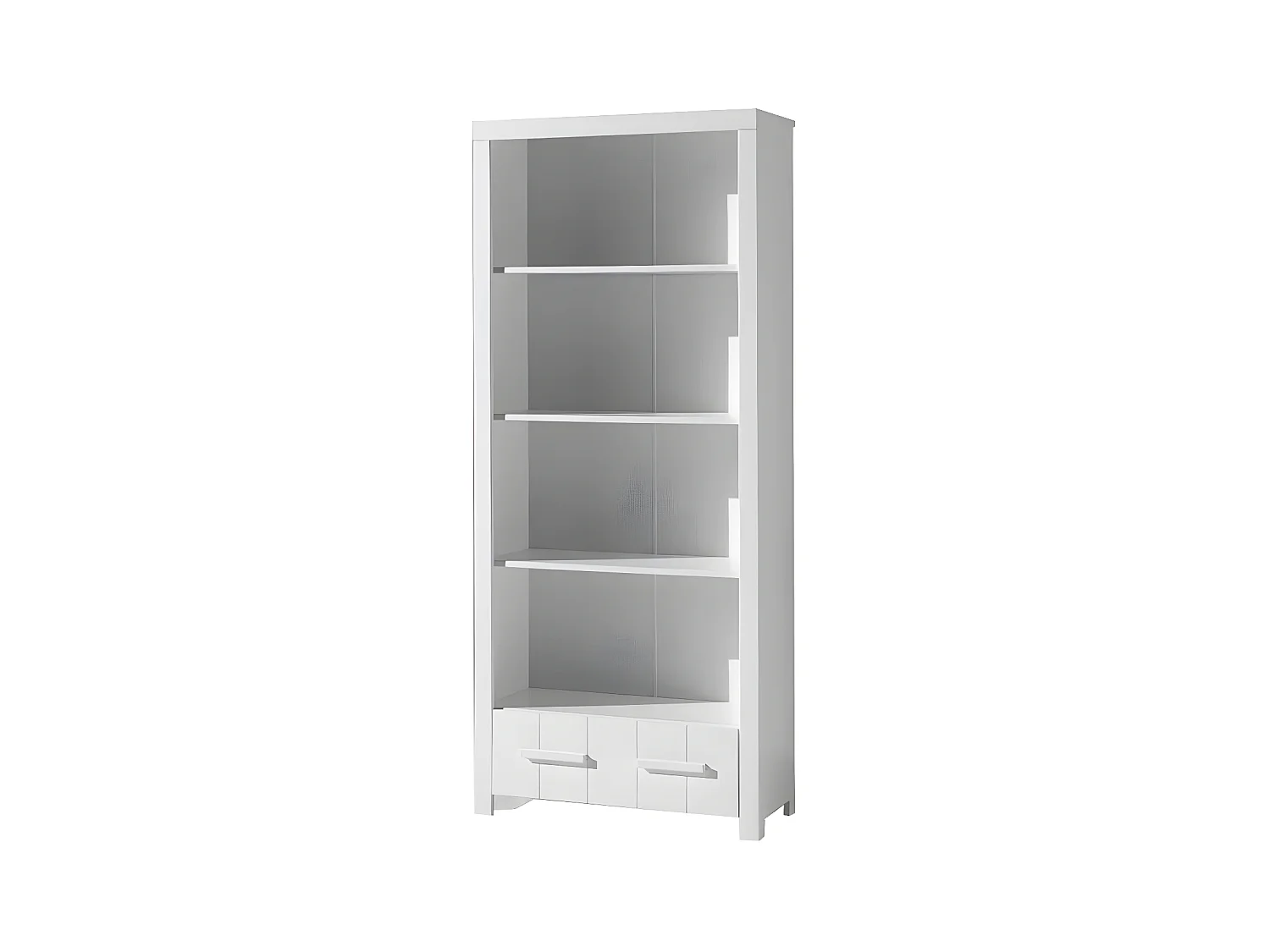 Bibliothèque 3 Niveaux "Erik" 205cm Blanc