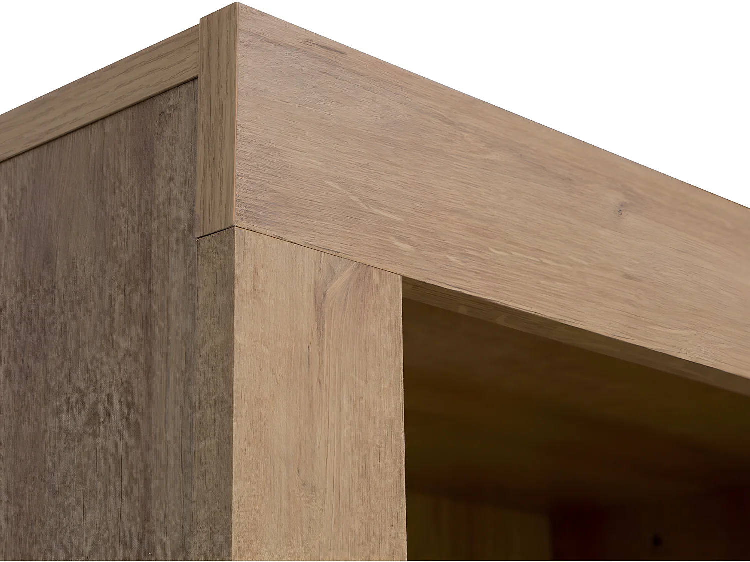 Bibliothèque 1 tiroir Nora Blanc et Bois