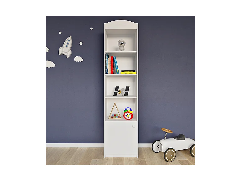 Bibliothèque 1 porte Babydream - Blanc