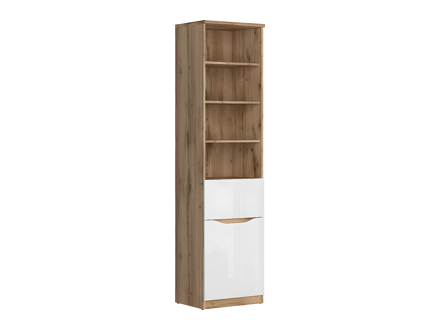 Boekenkast 1 lade 1 deur June Wit en Hout