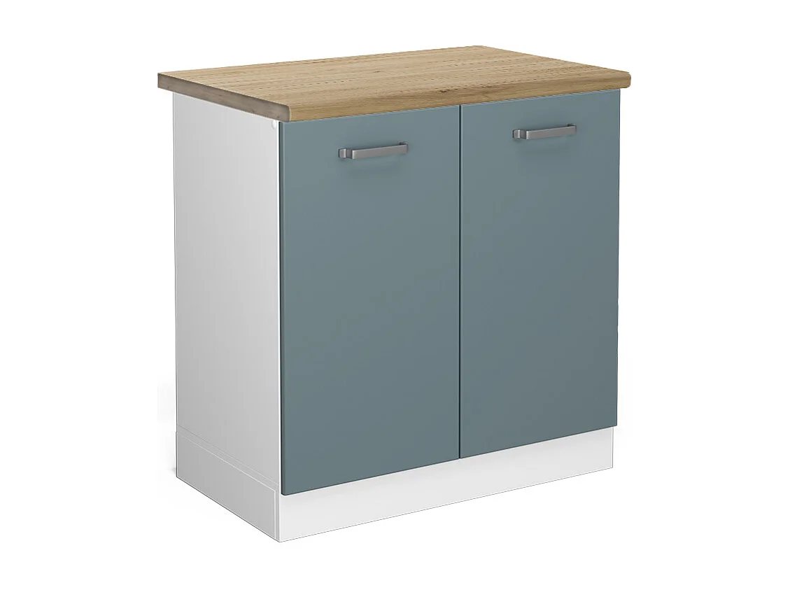 Mobile lavello cucina grigio-blu 80x60x81.6 r-line