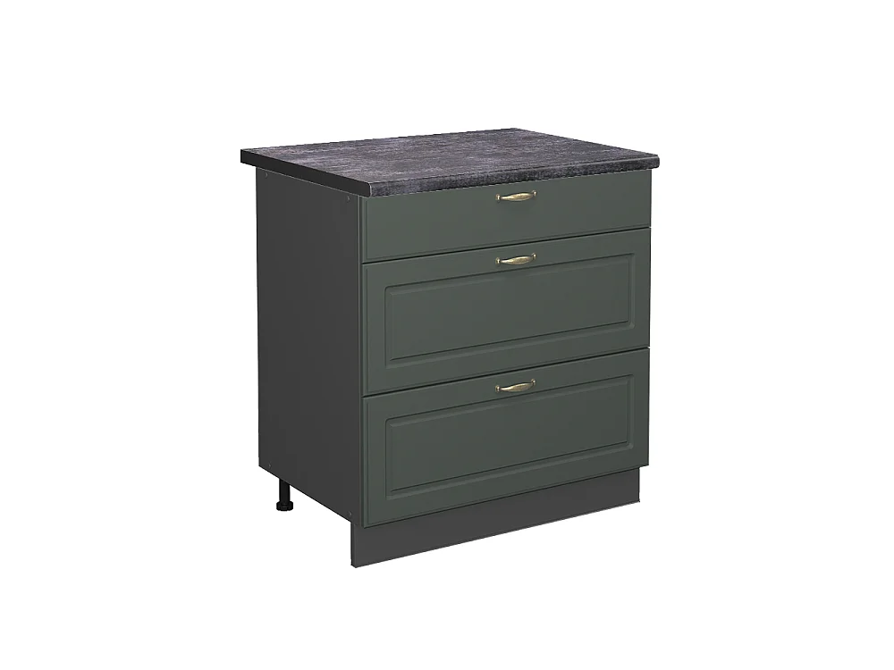 Meuble cuisine vert or campagne 80x60x82 fame-line