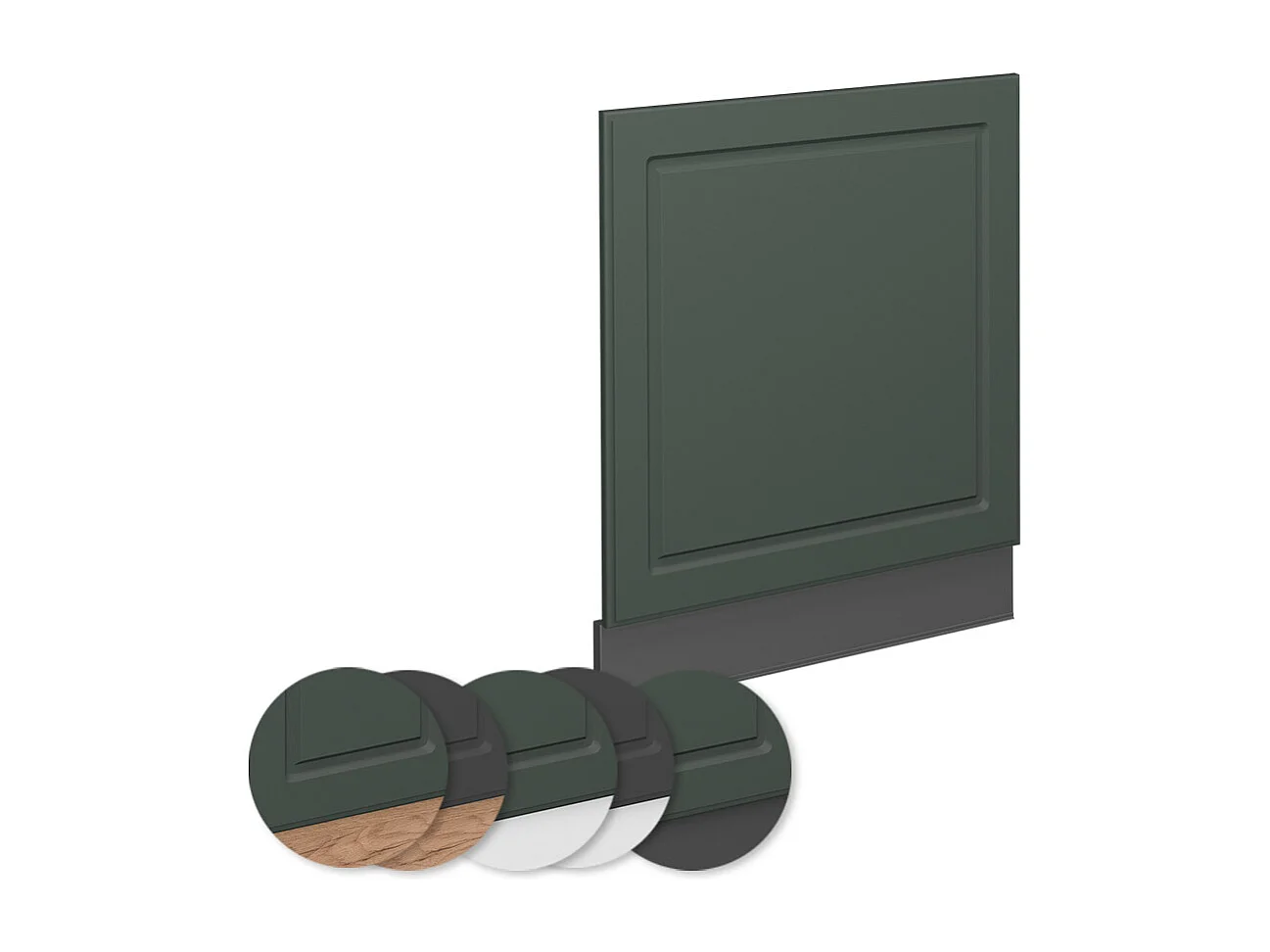 Panel frontal verde dorado casa de campo 60x1.6x67.4 fame-line