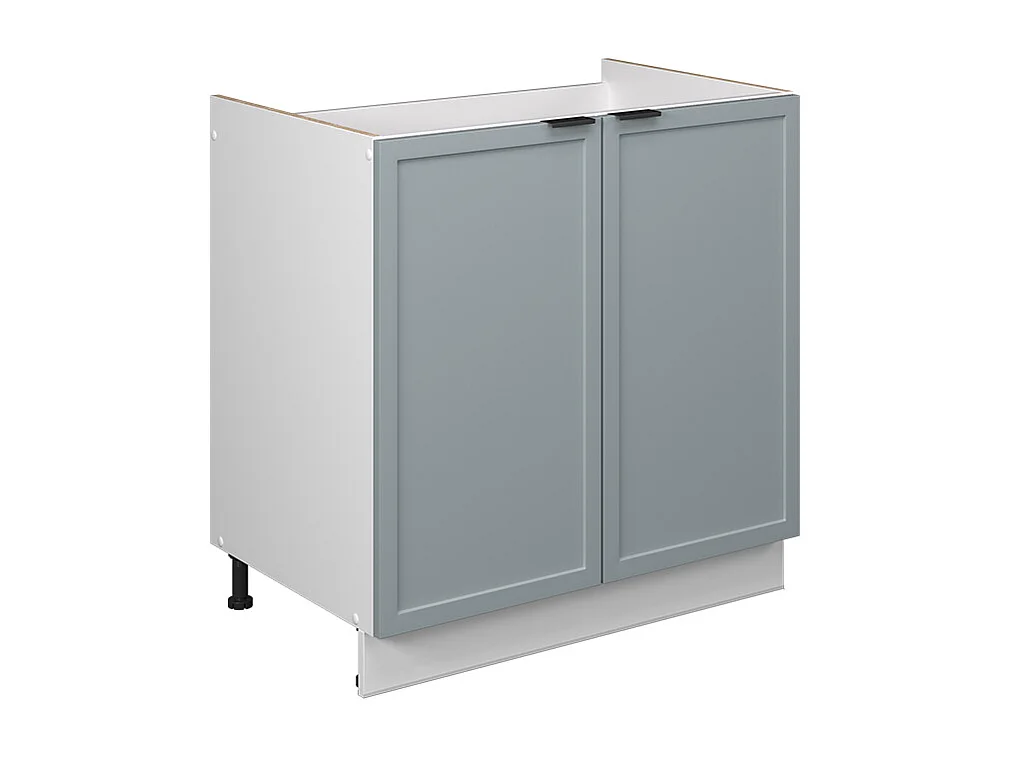 Meuble bas sous-évier bleu clair-gris 80x51.6x82 fame-line