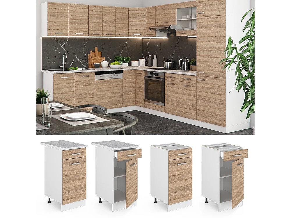 Køkkenskab sonoma 40x60x81.6 r-line