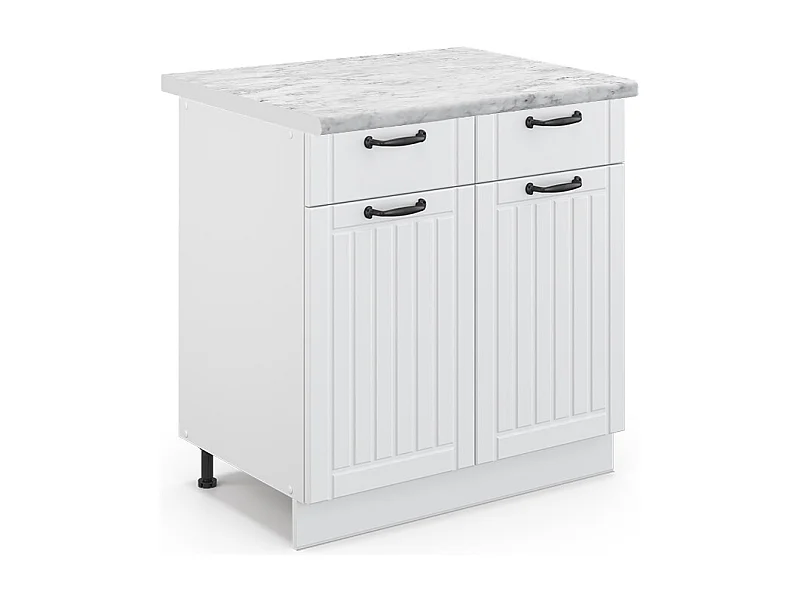 Küchenunterschrank weiß landhaus 80x60x82 fame-line