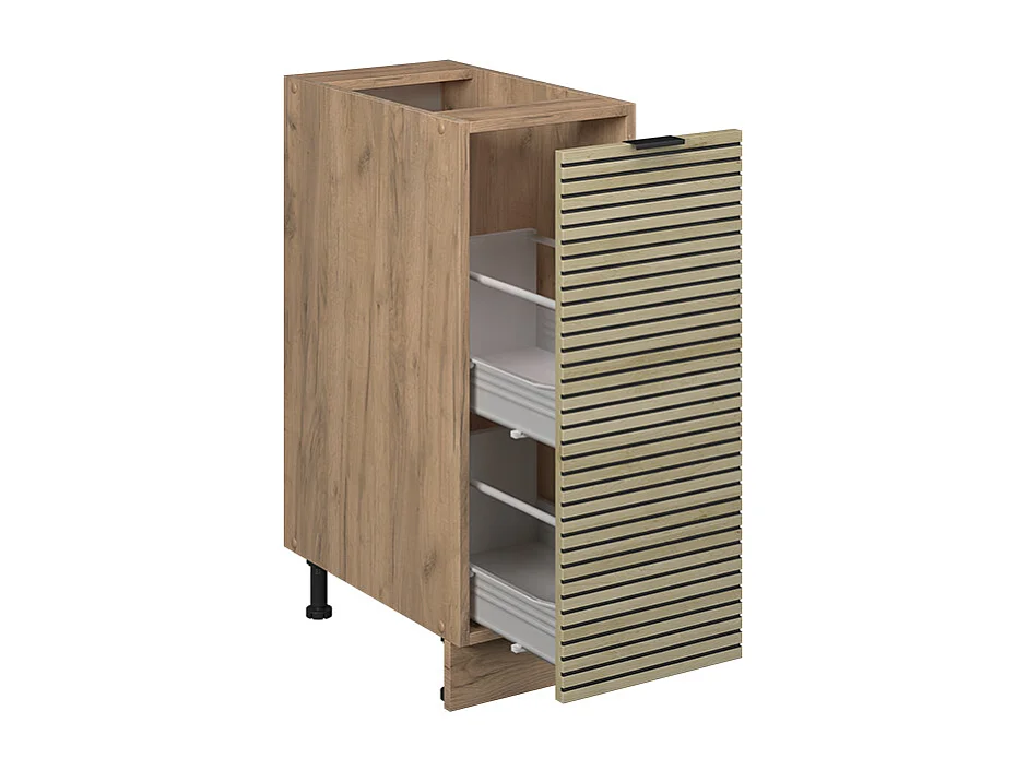 Apotheekkast eiken paneel 30x51.6x82 fame-line