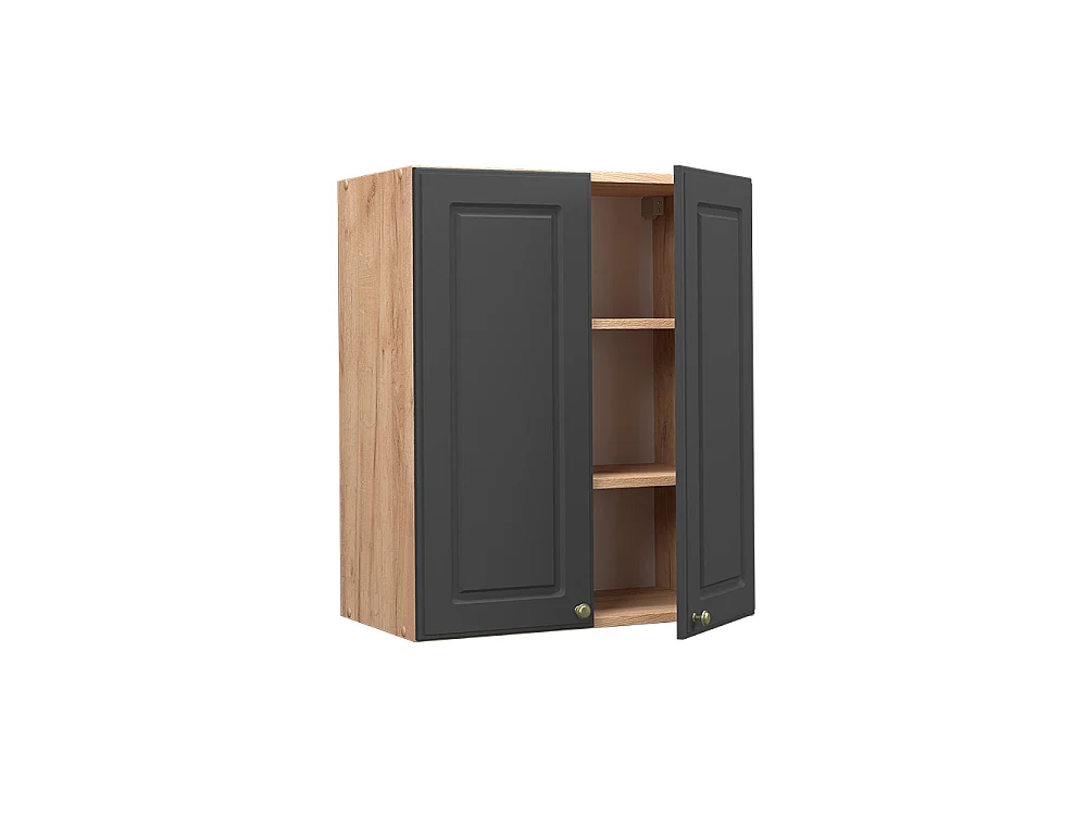 Elément haut de cuisine anthracite-or 60x34.1x72 fame-line