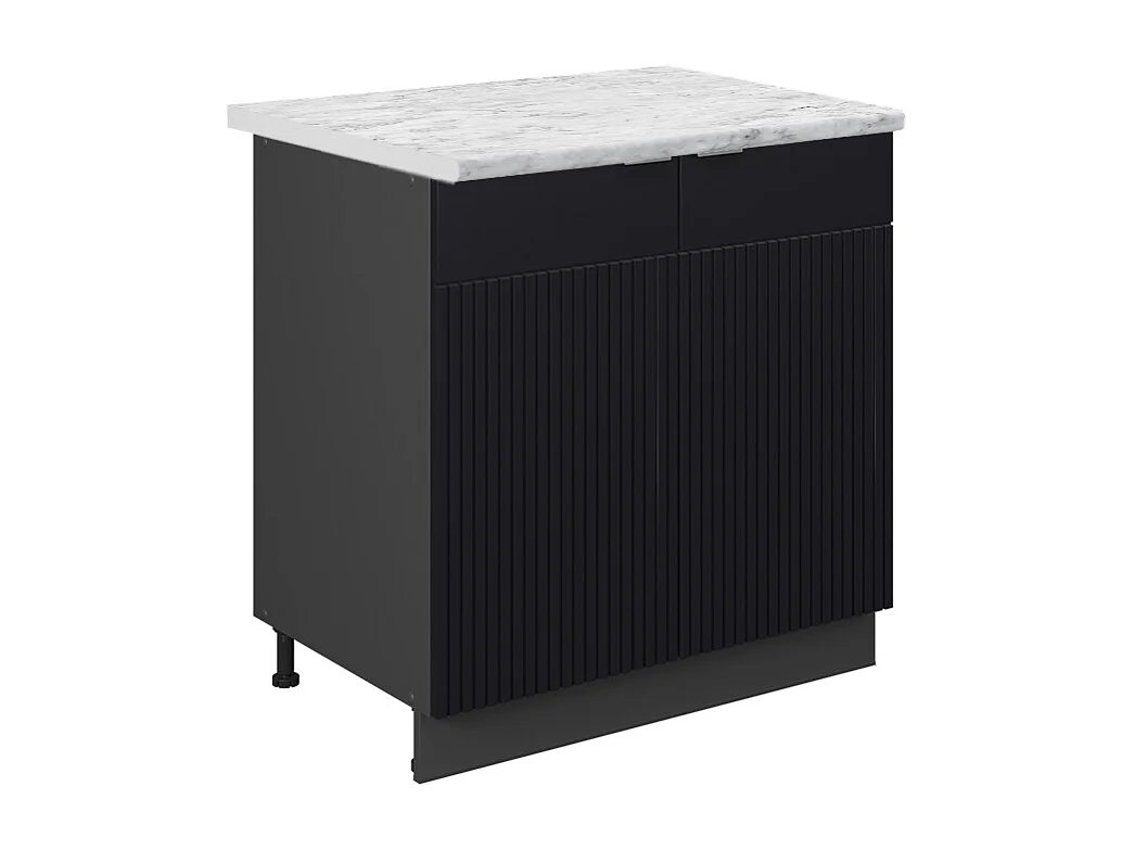 Szafka pod zlew czarne paski 80x60x82 fame-line