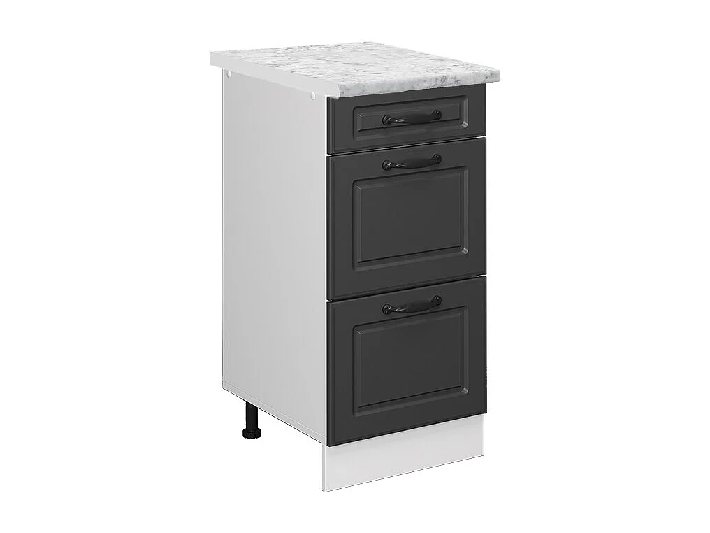 Meuble cuisine anthracite campagne 40x60x81.6 r-line