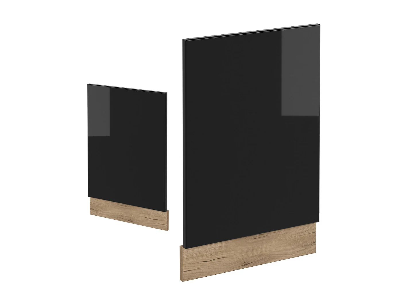 Panel frontal negro brillo intenso 45x1.6x57.2 r-line