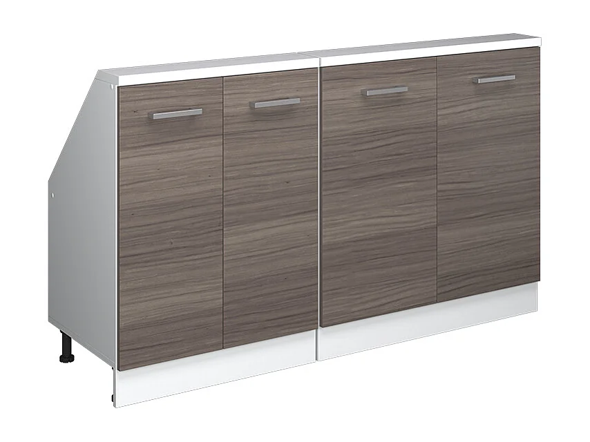 Meuble sous pente gris noble 140x46x81.6 r-line