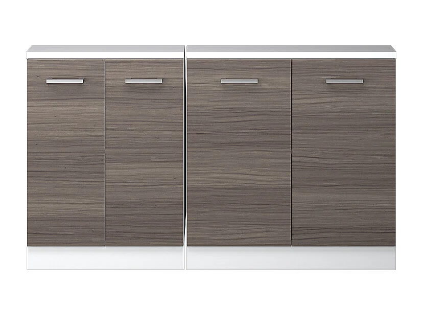 Køkkenskab til skrå væg ædel grå 140x46x81.6 r-line