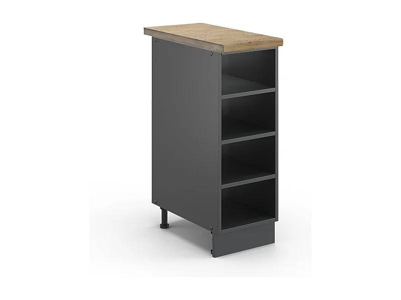 Etagère de cuisine anthracite 30x60x82 fame-line