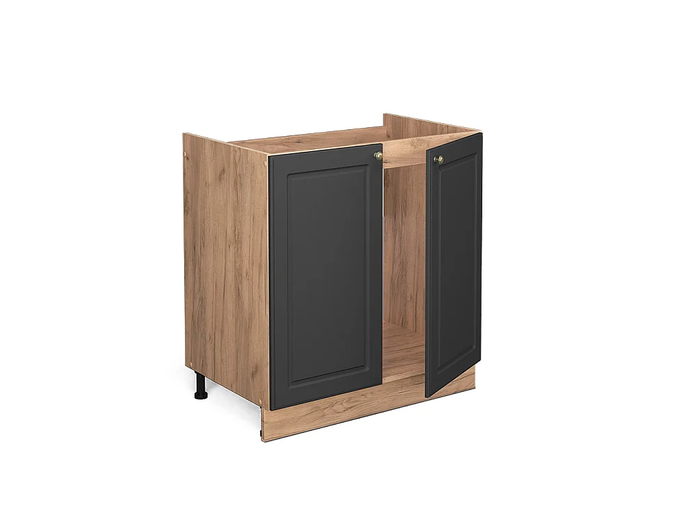 Mobile lavello cucina antracite-oro 80x51.6x82 fame-line