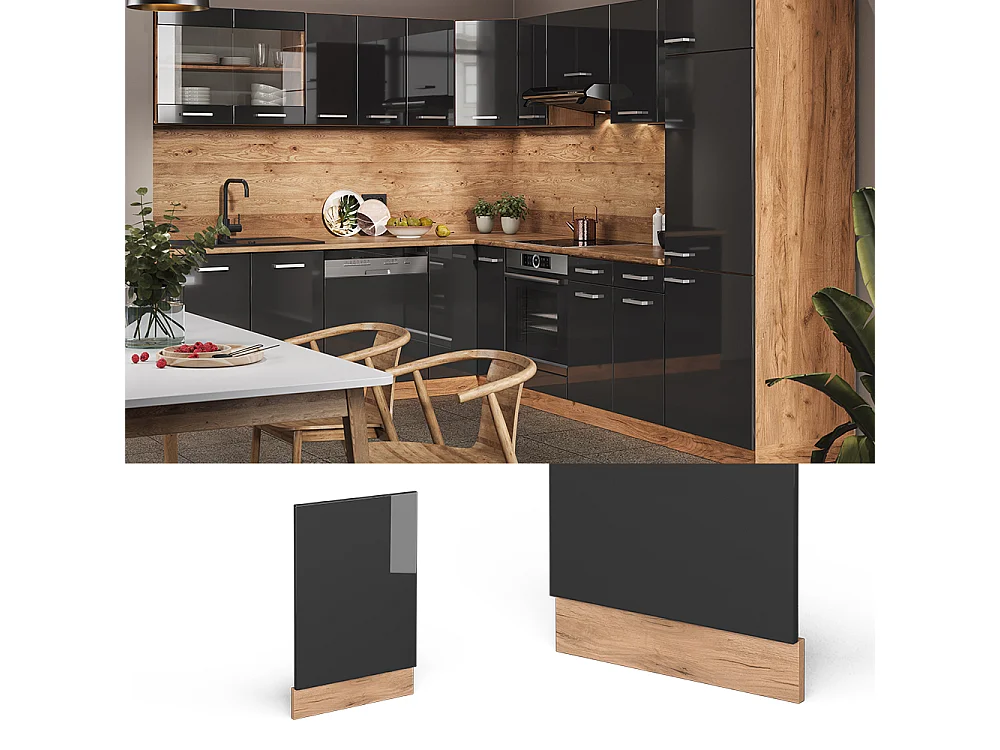Frontpanel antracit högblank 45x1.6x57.2 r-line