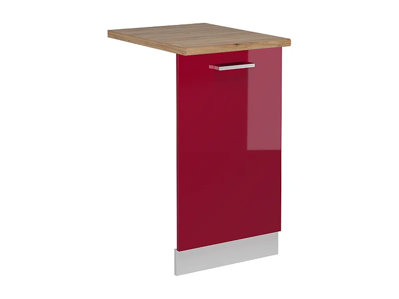 Façade de lave-vaisselle rouge brillant 45x1.6x81.8 r-line