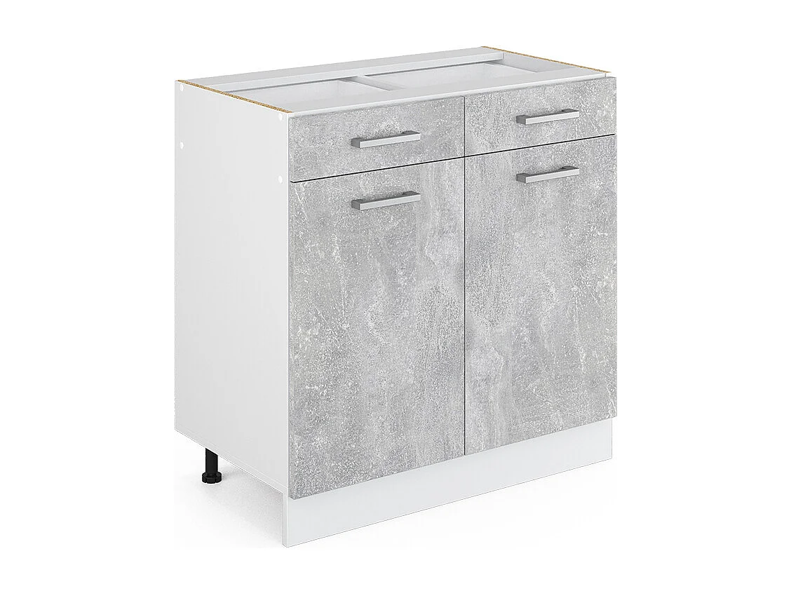 Mueble bajo de cocina hormigón 80x46x81.6 r-line