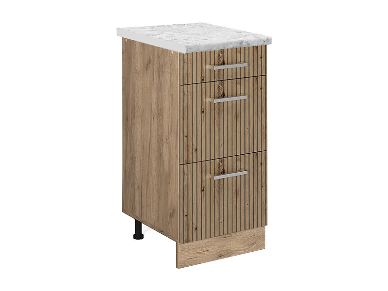 Mobiletto base per cucina rovere artigianale 40x60x81.6 r-line