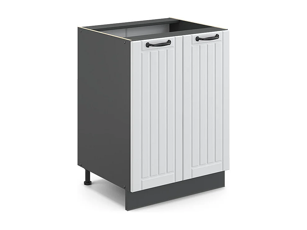 Meuble bas de cuisine blanc campagne 60x51.6x82 fame-line