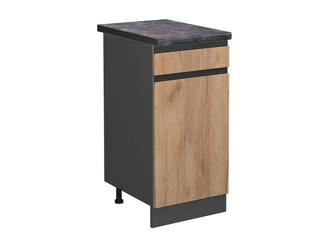 Meuble cuisine chêne de force doré 40x60x81.6 r-line