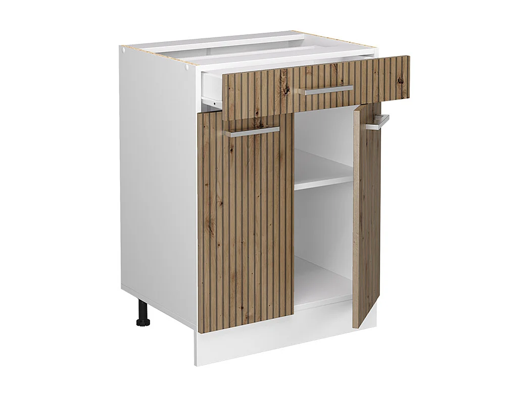 Meuble cuisine chêne artisan 60x46x81.6 r-line