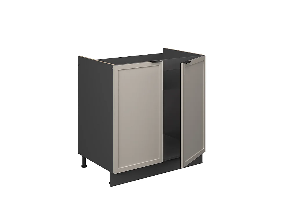 Meuble bas sous-évier grisbeige 80x51.6x82 fame-line