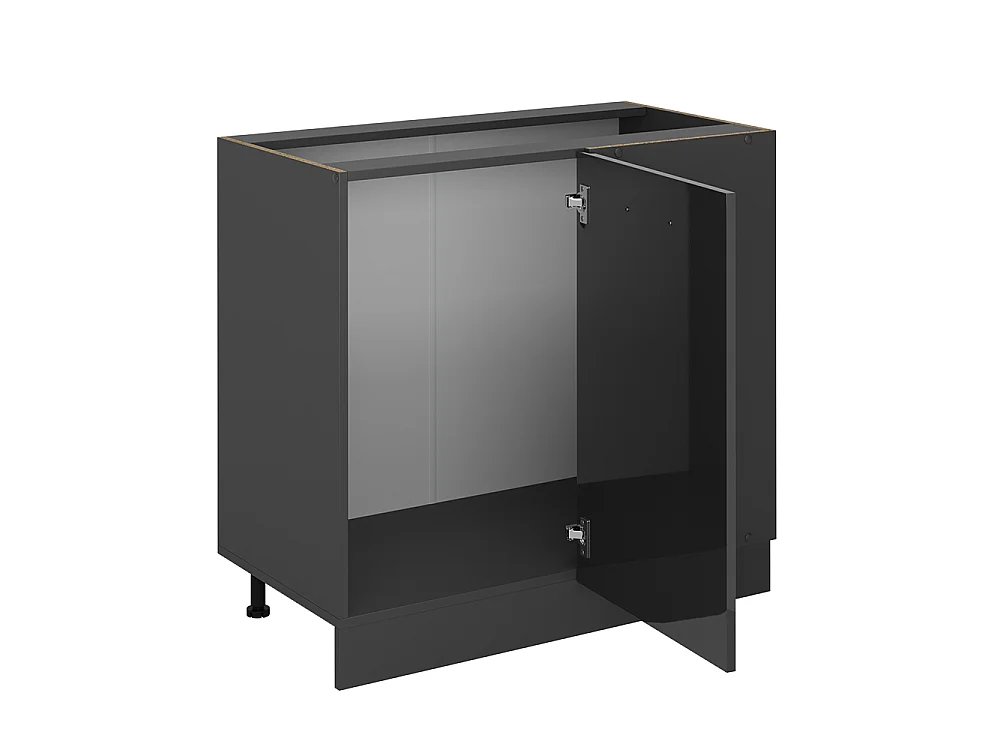 Corner cabinet anthracite high gloss 86x60x81.6 r-line