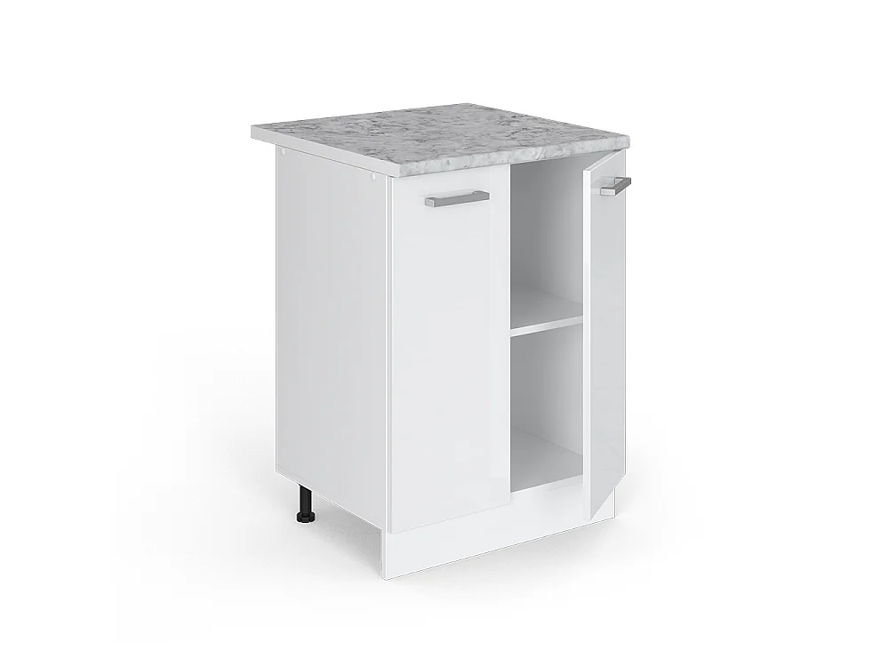 Mueble bajo de cocina blanco alto brillo 60x60x81.6 r-line