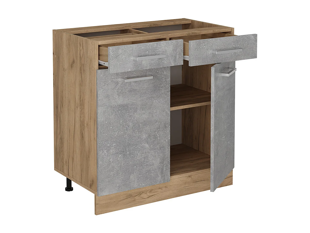 Meuble cuisine béton 80x60x81.6 r-line