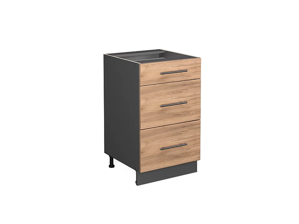 Meuble cuisine chêne de force doré 50x51.6x82 fame-line