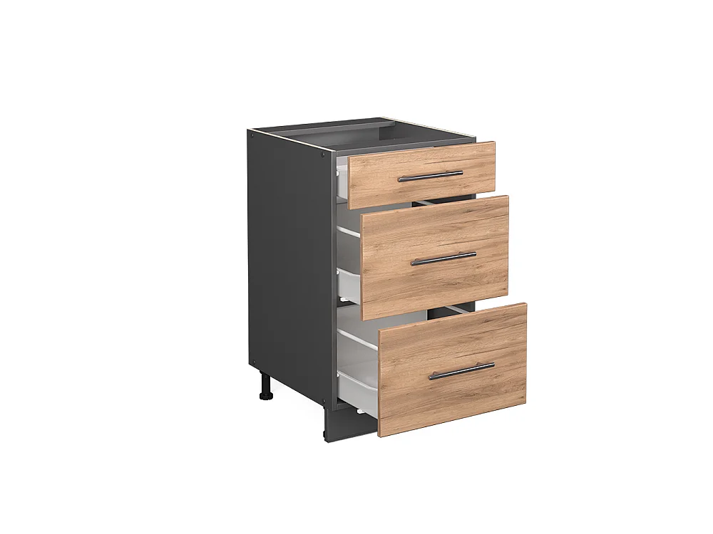 Meuble cuisine chêne de force doré 50x51.6x82 fame-line