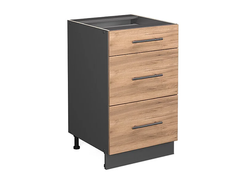 Meuble cuisine chêne de force doré 50x51.6x82 fame-line