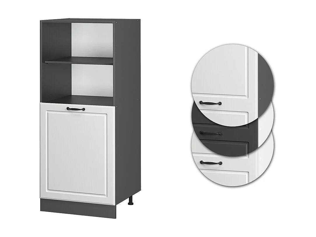 Meuble pour four blanc campagne 60x57x143 r-line