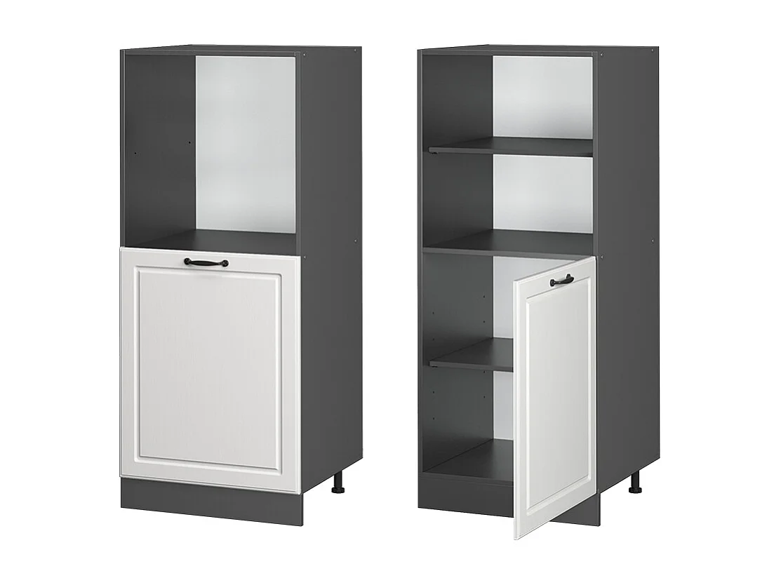 Meuble pour four blanc campagne 60x57x143 r-line