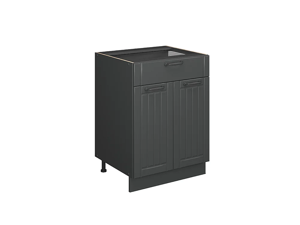 Kitchen base cabinet dark grey 60x60x82 fame-line