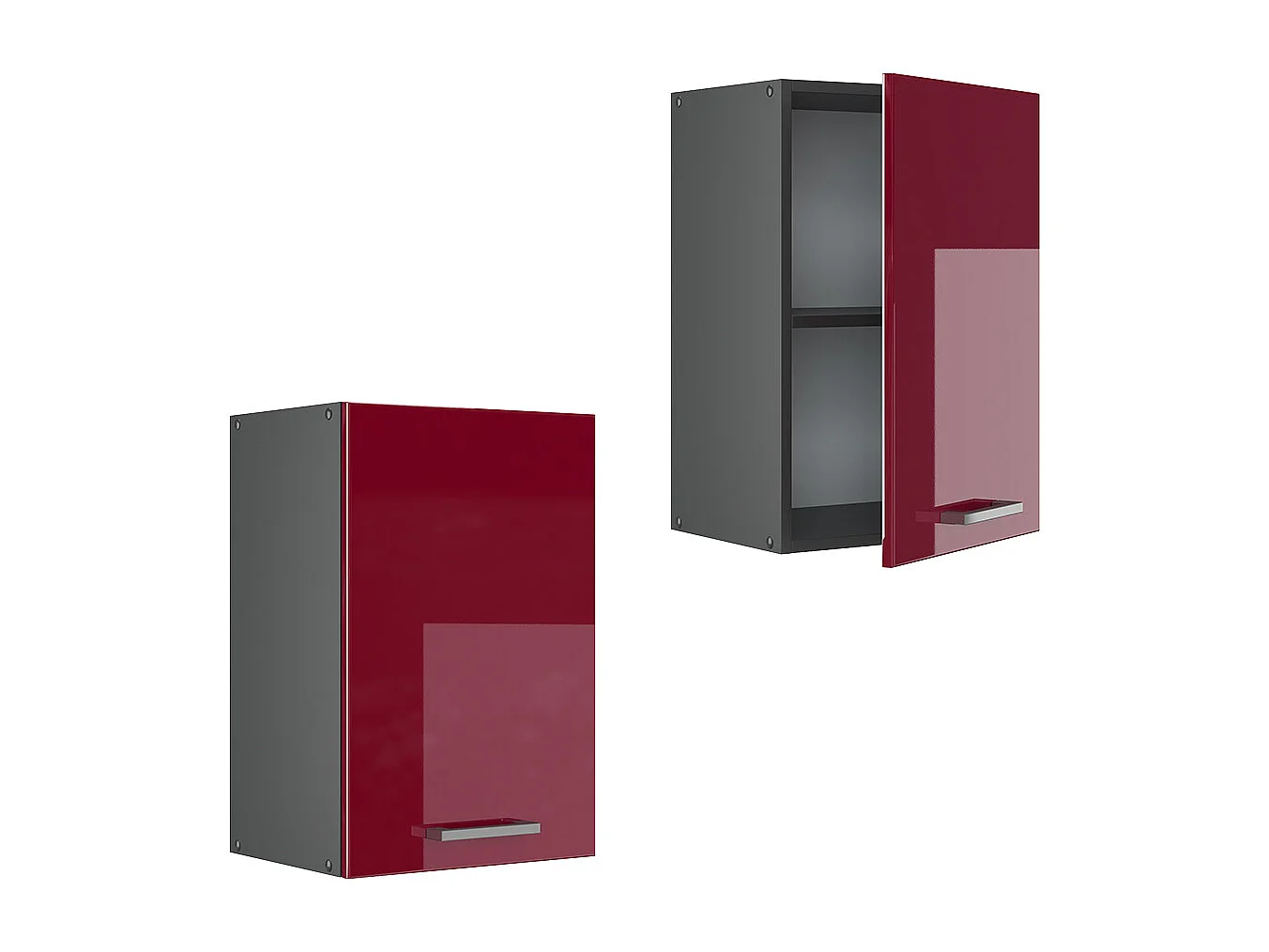 Pensile da cucina rosso lucido 40x31x60 r-line