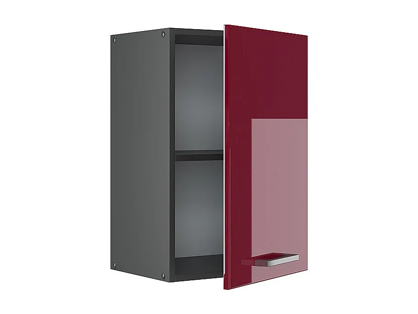 Elément haut de cuisine rouge brillant 40x31x60 r-line