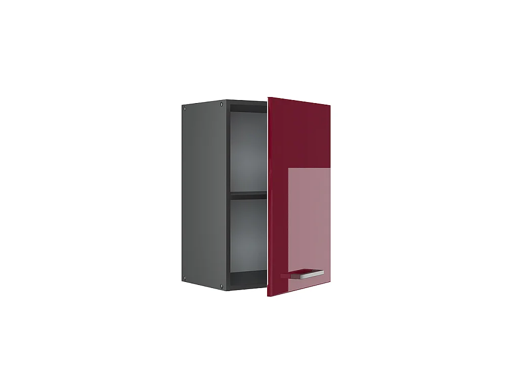 Hängeschrank rot hochglanz 40x31x60 r-line