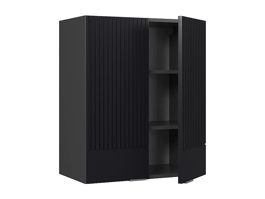 Pensile da cucina nero a righe 60x34.1x72 fame-line