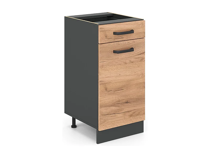 Mueble bajo de cocina roble dorado 40x46x81.6 r-line