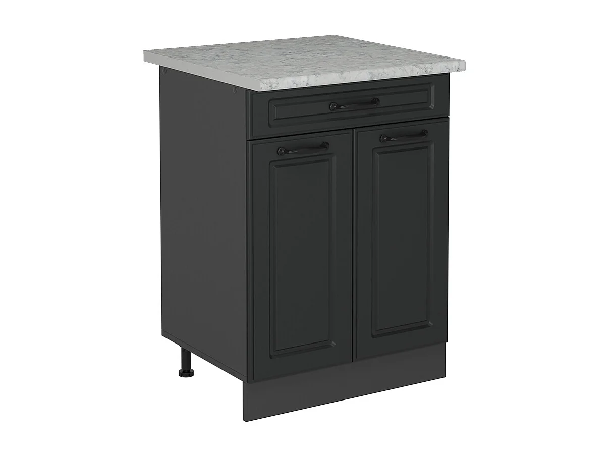 Armário baixo de cozinha casa de campo antracite 60x60x81.6 r-line